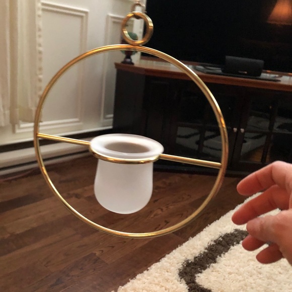 Partylite gold metal hanging candle - Picture 6 of 7